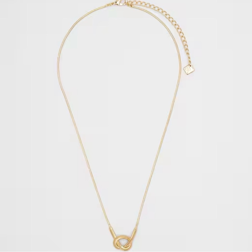 Banana Republic Women’s Knot Herringbone Snake Necklace NTW